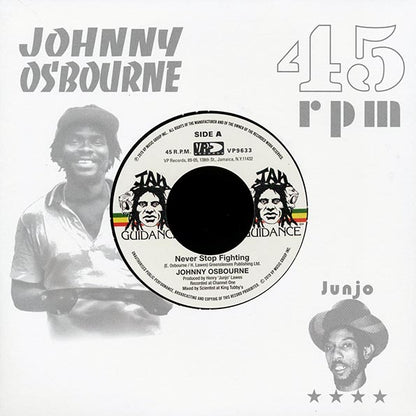 Johnny Osbourne - Never Stop Fighting  /  Roots Radics - Dangerous Match Six (7")