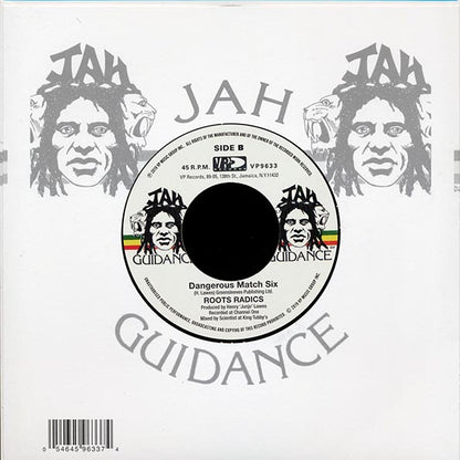Johnny Osbourne - Never Stop Fighting  /  Roots Radics - Dangerous Match Six (7")