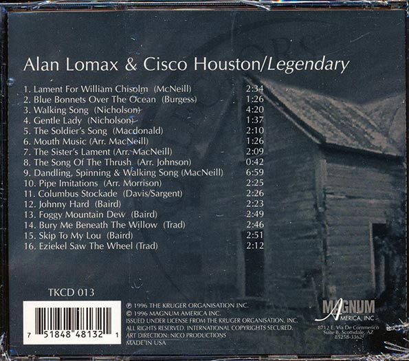 Alan Lomax, Cisco Houston - Legendary (CD)