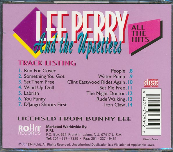 Lee Perry - All The Hits (CD)