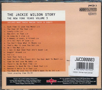 Jackie Wilson - The Jackie Wilson Story: The New York Years Volume 3 (20 tracks) (CD)