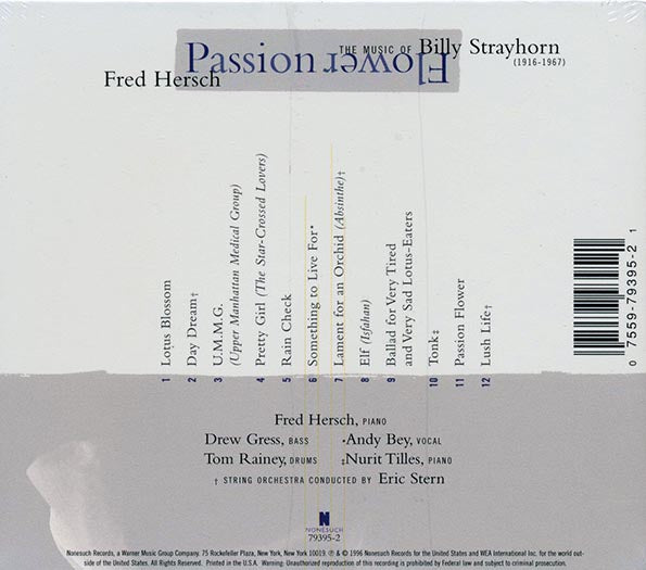 Fred Hersch - Passion Flower: Fred Hersch Plays Billy Strayhorn (CD)
