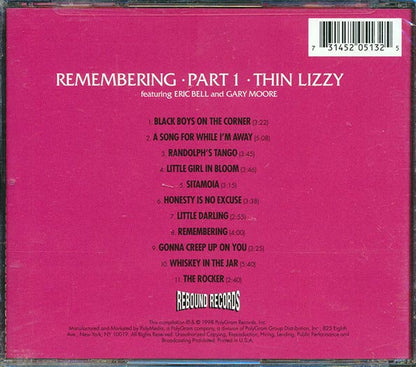 Thin Lizzy - Remembering: Part 1 (CD)