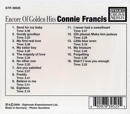 Connie Francis - Encore Of Golden Hits (CD)