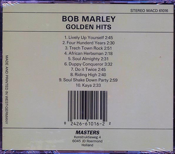 Bob Marley - Golden Hits (CD)