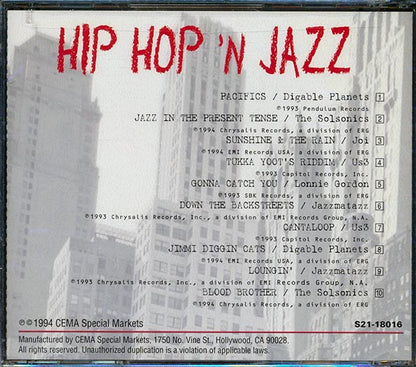 Digible Plantes, Us3, Jazzmatazz, Etc. - Hip Hop 'N Jazz: A Street Mix (CD)