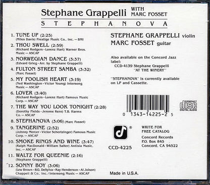 Stephane Grappelli, Mark Fosset - Stephanova (CD)