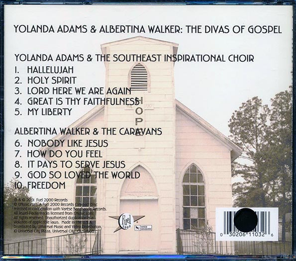 Yolanda Adams & Albertina Walker - The Divas Of Gospel (CD)
