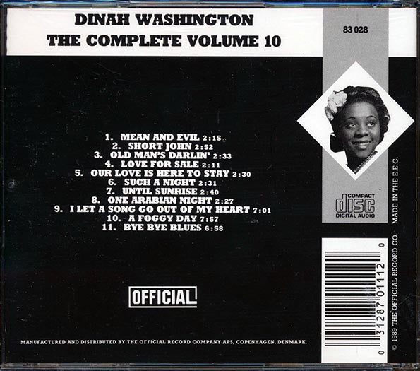 Dinah Washington - The Complete Dinah Washington Volume 10: 1953-1954 (CD)