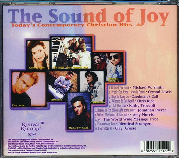 Michael W Smith, Crystal Lewis, Chris Rice, Etc. - The Sound Of Joy: Today's Contemporary Christian Hits (CD)