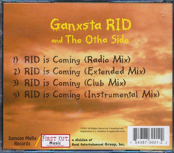 Ganxsta Rid & The Otha Side - Rid Is Coming (CD)