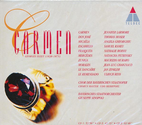 Georges Bizet, Jennifer Larmore, Thomas Moser, Angela Gheorghiu, Samuel Ramey, Giuseppe Sinopoli - Carmen (65 tracks) (3xCD) (box set) (CD)