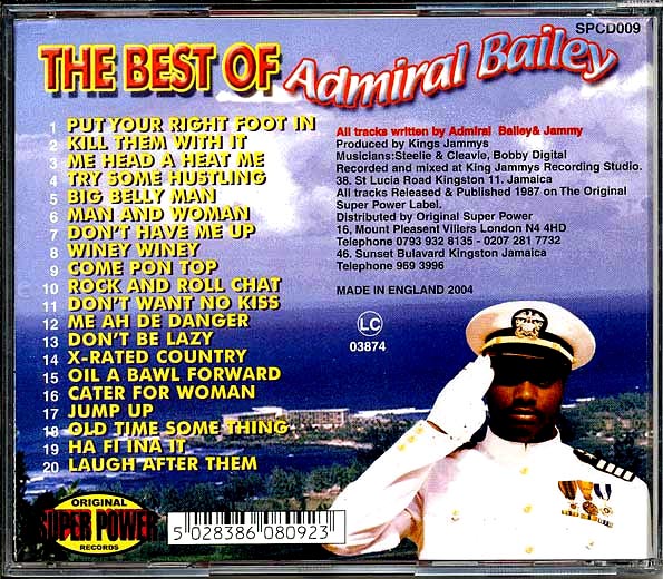 Admiral Bailey - Best Of (CD)
