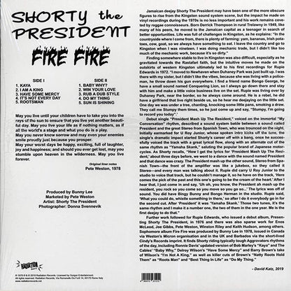 Shorty The President - Fire Fire (LP)