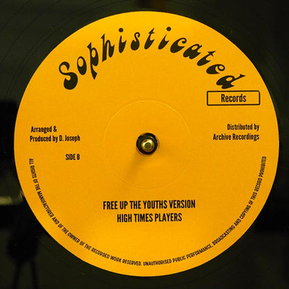 Time Unlimited - Free Up The Youths (Straight Mix); Time Unlimited - Free Up The Youths (Vibes Mix)  /  High Times Players - Free Up The Youths Version (12")