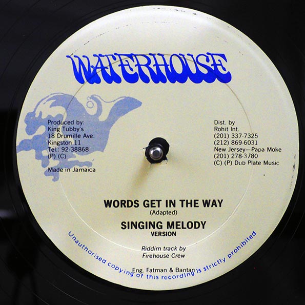 Singing Melody - She Want To Tie Me; Firehouse Crew - Version  /  Singing Melody - Words Get In The Way; Firehouse Crew - Version (12")