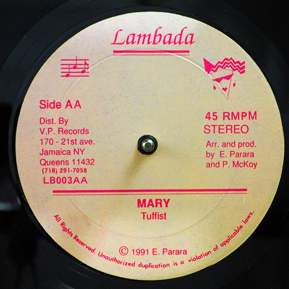 Johnny P - Granny Face; Version  /  Tuffest - Mary; Version (rhythm: "Answer AKA Never Let Go") (12")