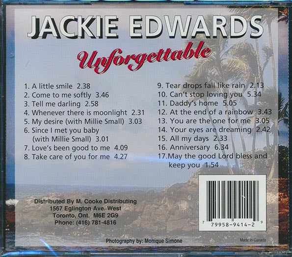 Jackie Edwards - Unforgettable (CD)