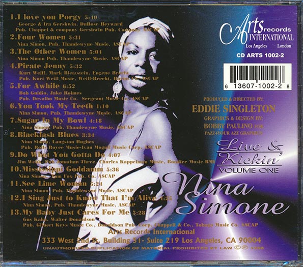 Nina Simone - Live & Kickin' In The Caribbean Volume 1 (CD)