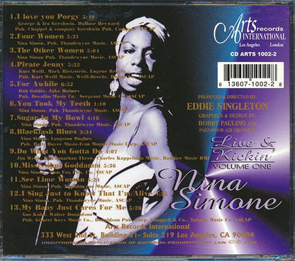 Nina Simone - Live & Kickin' In The Caribbean Volume 1 (CD)