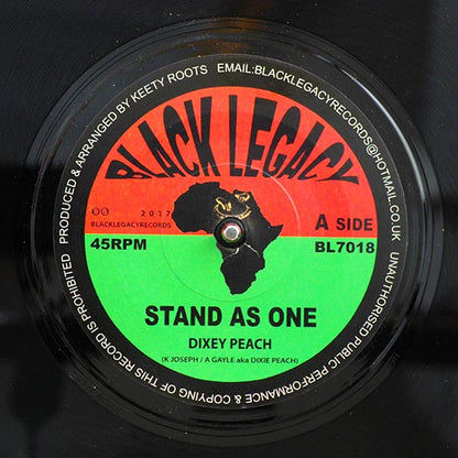 Dixie Peach - Stand As One  /  Keety Roots - Dub As One (7")
