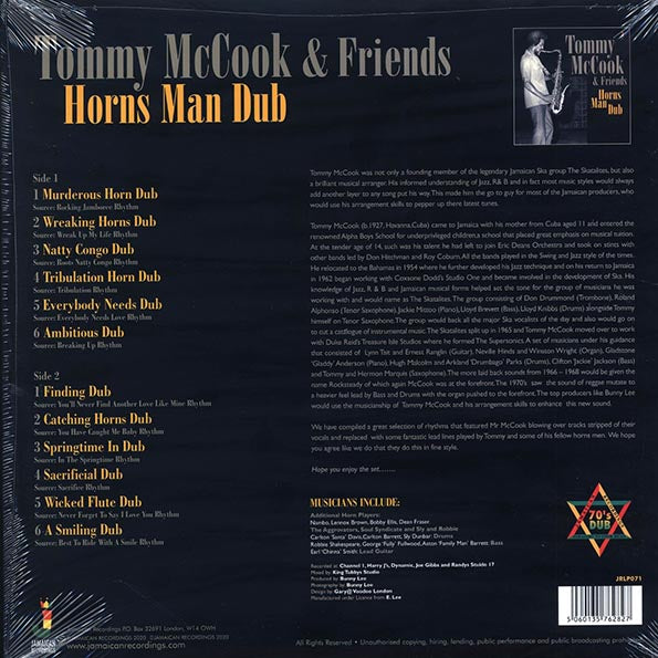 Tommy McCook & Friends - Horns Man Dub (LP)