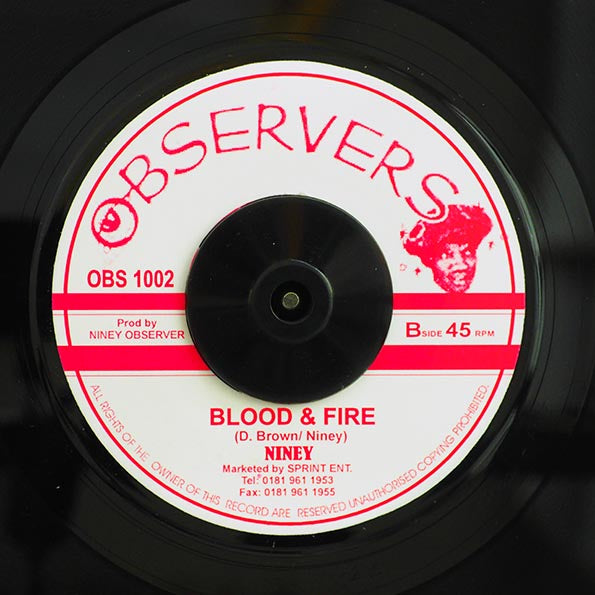 Dennis Brown - Lightning & Thunder  /  Niney - Blood & Fire (7")