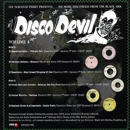 Lee Perry - Disco Devil Volume 4: Six More Classic Discomixes From The Black Ark Studio 1977-79 (LP) - PureSound Records
