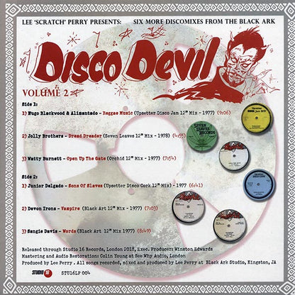 Lee Perry - Disco Devil Volume 2: Six More Classic Discomixes From The Black Ark Studio 1977-78 (LP) - PureSound Records