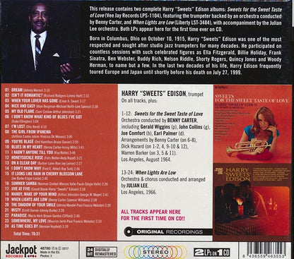 Harry Sweets Edison - Sweets For The Sweet Taste Of Love + When Lights Are Low (2 albums on 1 CD) (24 tracks) (ltd. ed.) (deluxe 3-fold digipak) (24-bit mastering) (CD)