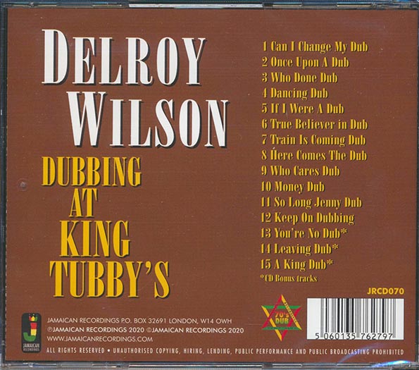 King Tubby - Delroy Wilson Dubbing At King Tubby's (CD)
