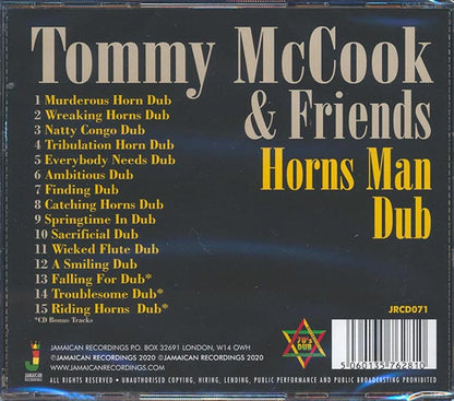 Tommy McCook & Friends - Horns Man Dub (CD)