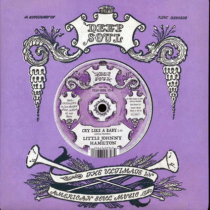 Little Johnny Hamilton - Apartment  /  Little Johnny Hamilton - Cry Like A Baby (7")