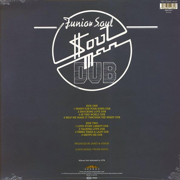 Junior Soul - Soul Man Dub (LP) - PureSound Records
