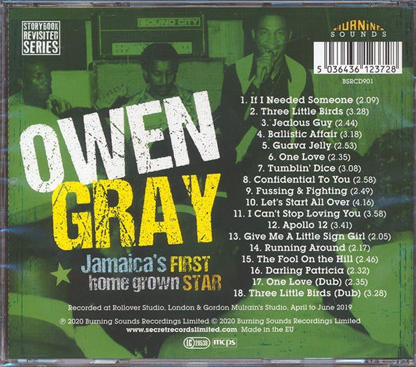 Owen Gray - Jamaica's First Home Grown Star (CD)