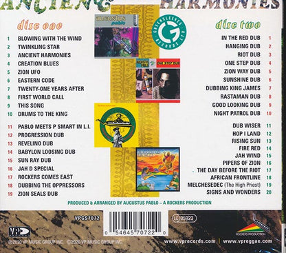 Augustus Pablo - Ancient Harmonies: Blowing With The Wind + Rockers Comes East + One Step Dub + Rising Sun (4 albums on 2 CDs) (39 tracks) (2xCD) (CD)