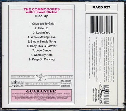 The Commodores With Lionel Richie - Rise Up (CD)