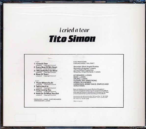 Tito Simon - I Cried A Tear (CD)