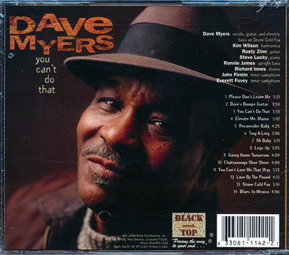 Dave Myers - You Can't Do That (CD)