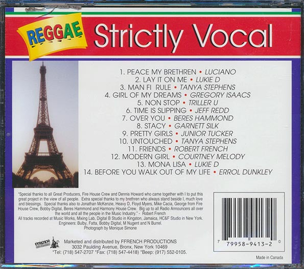 Gregory Isaacs, Luciano, Courtney Melody, Etc. - Reggae Strictly Vocal (CD)