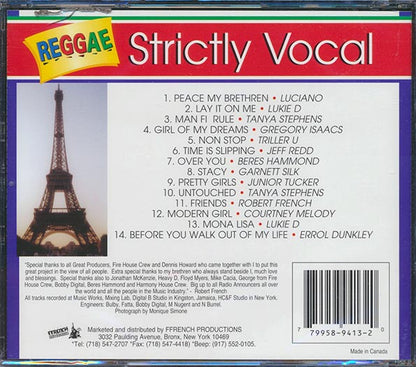 Gregory Isaacs, Luciano, Courtney Melody, Etc. - Reggae Strictly Vocal (CD)