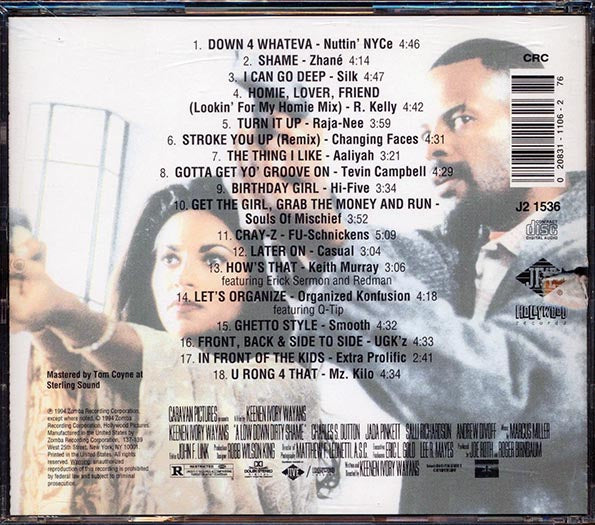 R Kelly, Silk, FU-Schnickens, Etc. - A Low Down Dirty Shame Soundtrack (CD)