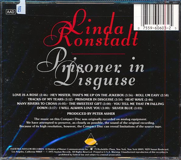 Linda Ronstadt - Prisoner In Disguise (CD)
