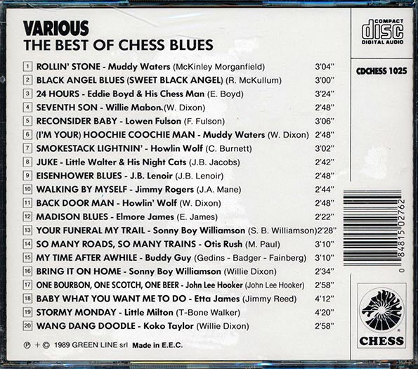 Muddy Waters, Jimmy Rogers, Eddie Boyd, Koko Taylor, Etc. - The Best Of Chess Blues (CD)