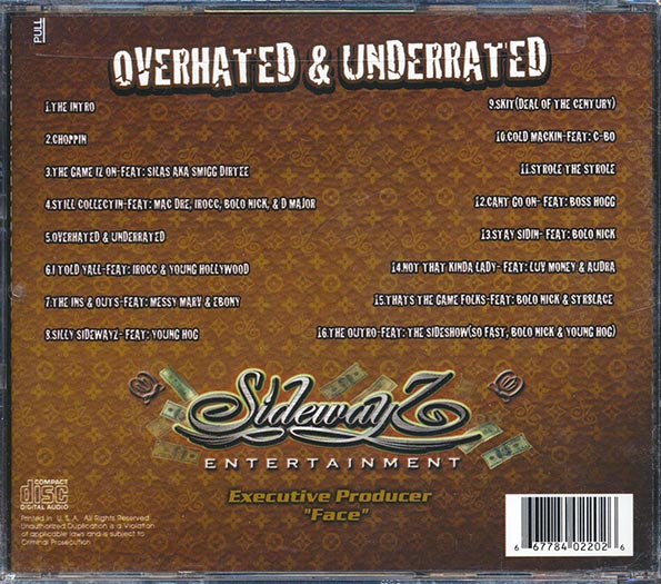 R Beta & Macnificent - Overhated & Underrated Volume 1 (CD)