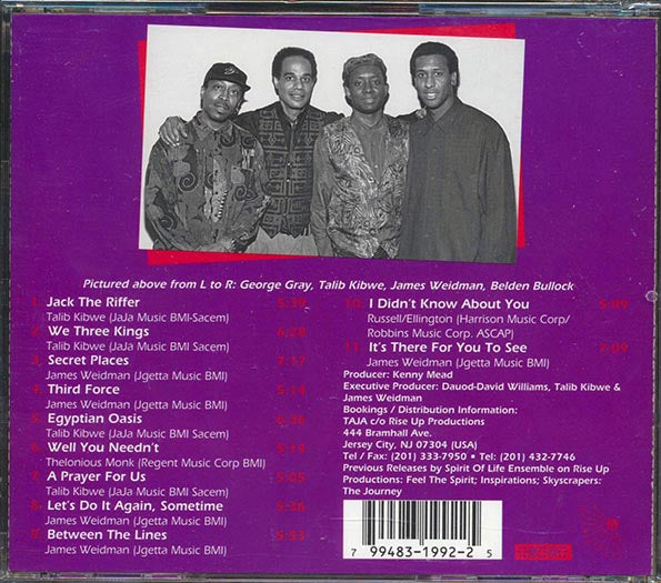 Talib Kibwe, James Wiedman - Taja: A Night In Birdland (CD)