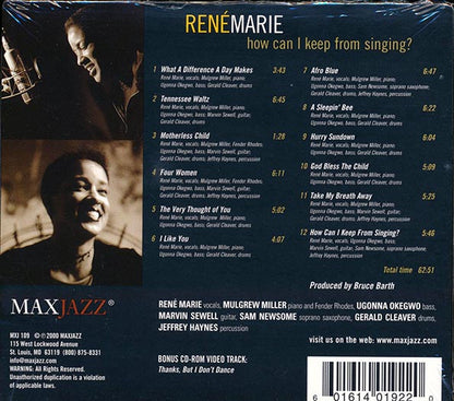 Rene Marie - How Can I Keep From Singing? (CD)