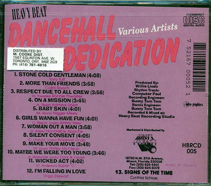 Admiral Tibet, Jimmy Riley, Tony Tuff, Etc. - Dancehall Dedication (CD)