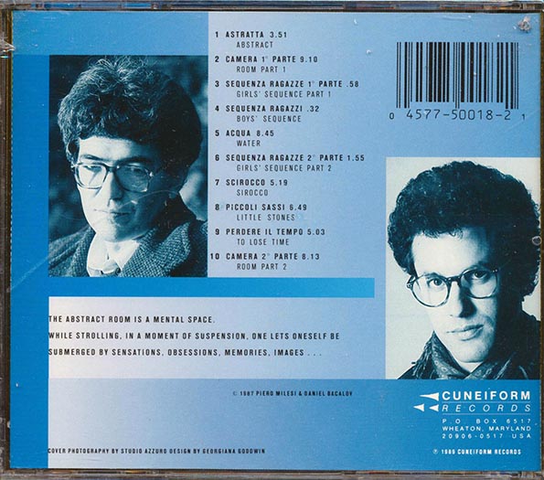 Piero Milesi, Daniel Bacalov - La Camera Astratta (CD)