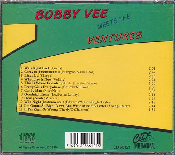 Bobby Vee, The Ventures - Bobby Vee Meets The Ventures (CD)